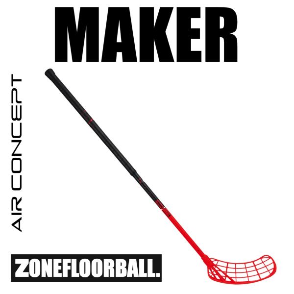 Floorballschläger Zone MAKER AIR 29 schwarz/rot