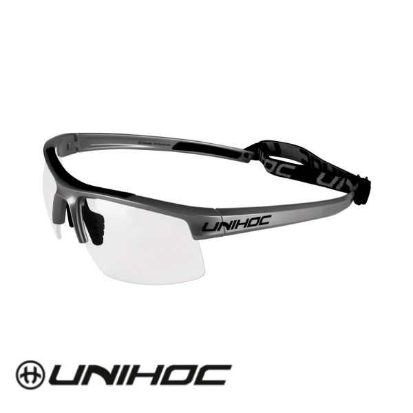 Unihoc Sportbrille ENERGY Senior grau/schwarz