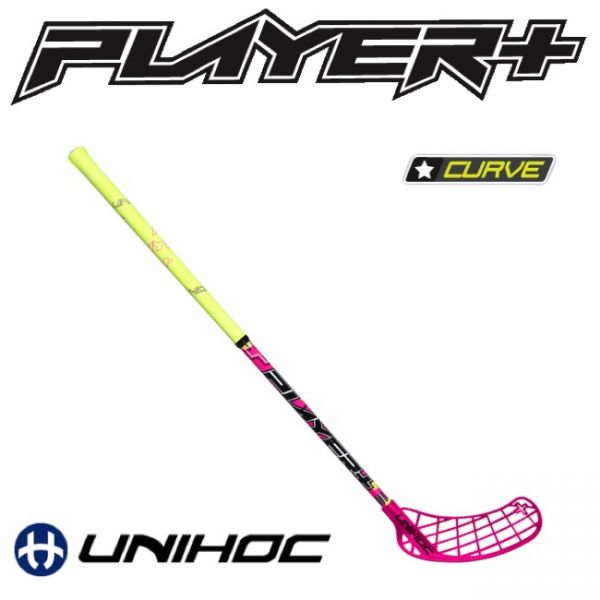 Unihoc PLAYER+ Curve 1.5 35 pink