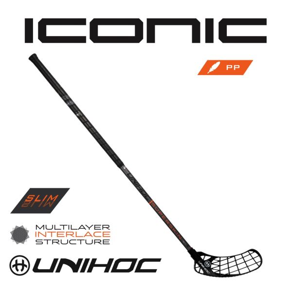 Unihoc ICONIC Feather Light Superskin Slim 29 grau/orange