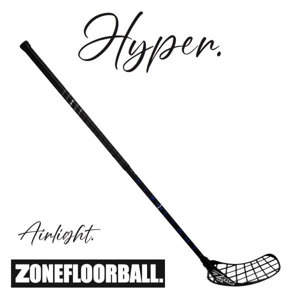 Floorball Schläger - Zone HYPER Airlight 28 schwarz/blau
