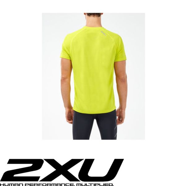 2XU X-VENT Shortsleeve neon gelb