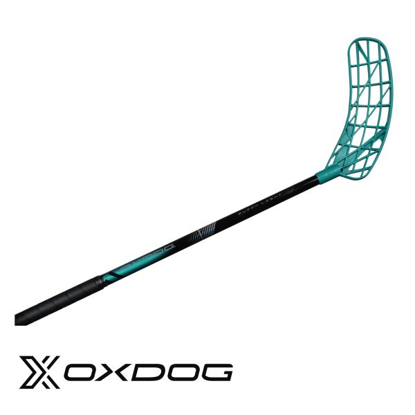 Floorballschläger - Oxdog GATE Quick Light HES 30 schwarz türkis.jpg