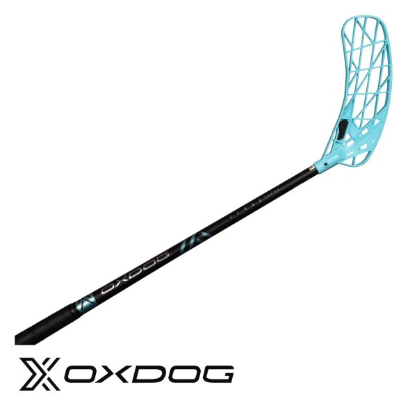 Floorball Schläger - Oxdog OPTILIGHT Sense HES 27 schwarz/türkis