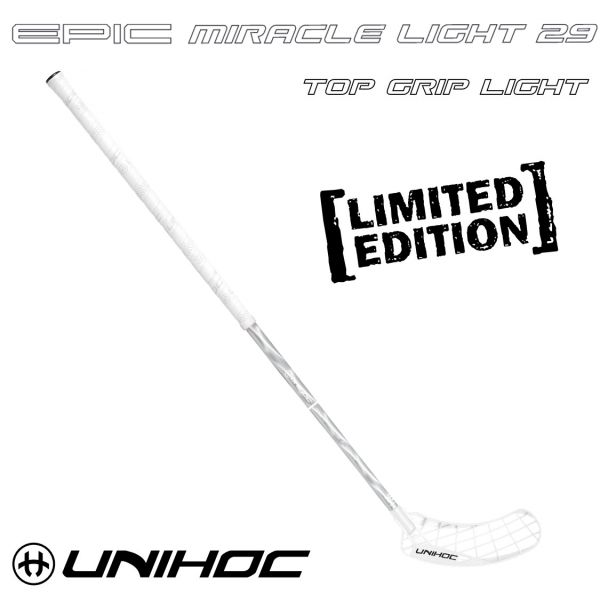 Floorball Schläger - Unihoc EPIC Miracle Light 29 weiß silber
