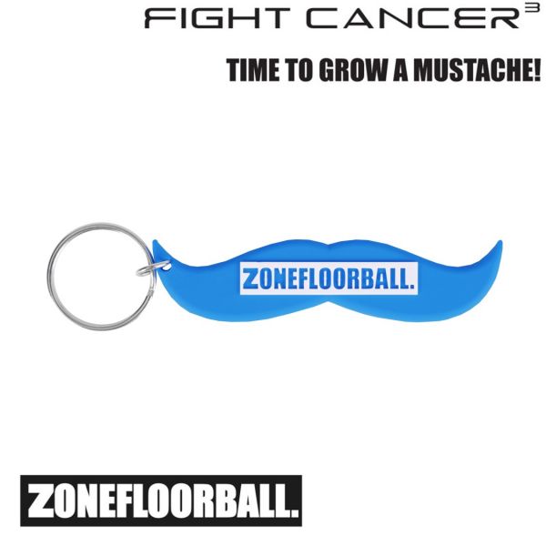 Zone Schlüsselanhänger FIGHT CANCER blau