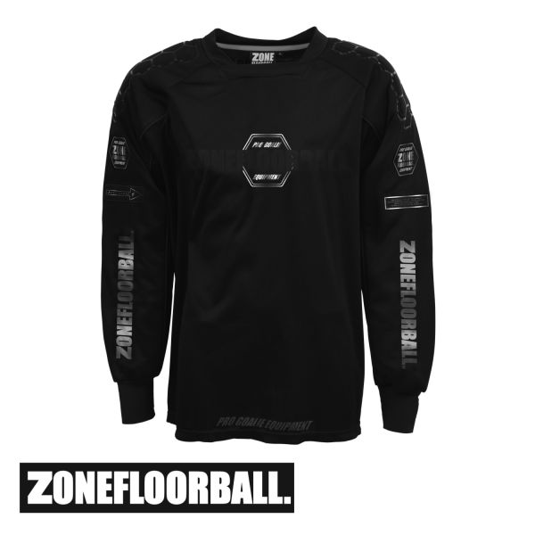 Floorball Torwart Oberteil - PRO schwarz/silber