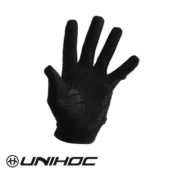 Unihoc Goalie Gloves SUPERGRIP black