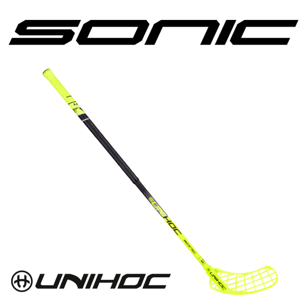 Floorball Schläger - Unihoc SONIC Composite 26 gelb/schwarz