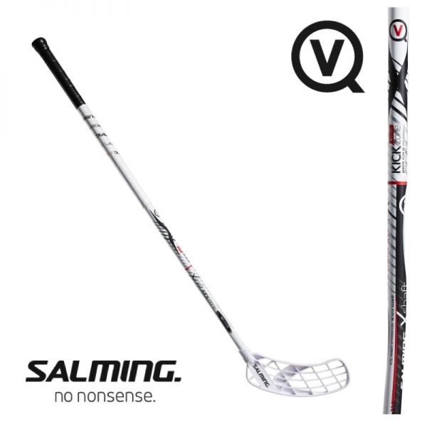 Floorball Schläger - Salming QUEST 5 X-Shaft KickZone TipCurve 3.0° 29 Weiß