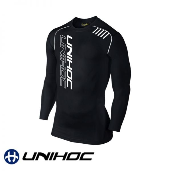 Unihoc T-Shirt COMPRESSION Longsleeve schwarz