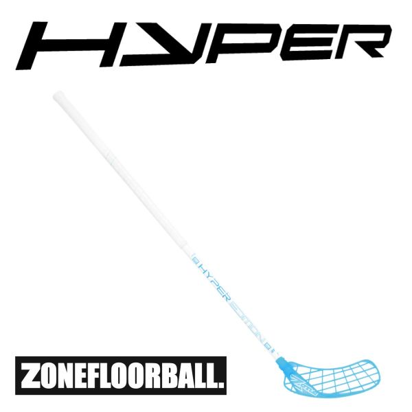 Floorball Schläger für Anfänger Zone HYPER Composite 27 weiß/eisblau