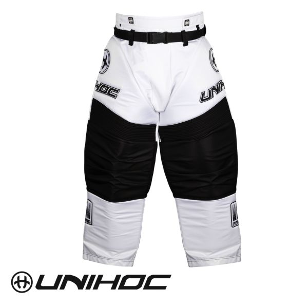 Unihoc goalie pants INFERNO all white