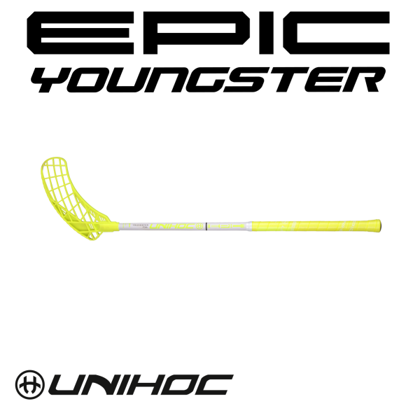 Unihoc EPIC Youngster 36 neon gelb/weiß