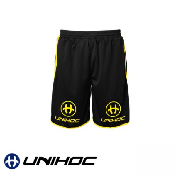 Unihoc Shorts DOMINATE neon gelb
