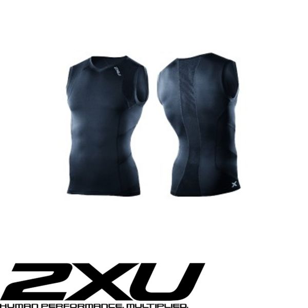 2XU ACCELERATE Compression Sleeveless Top schwarz