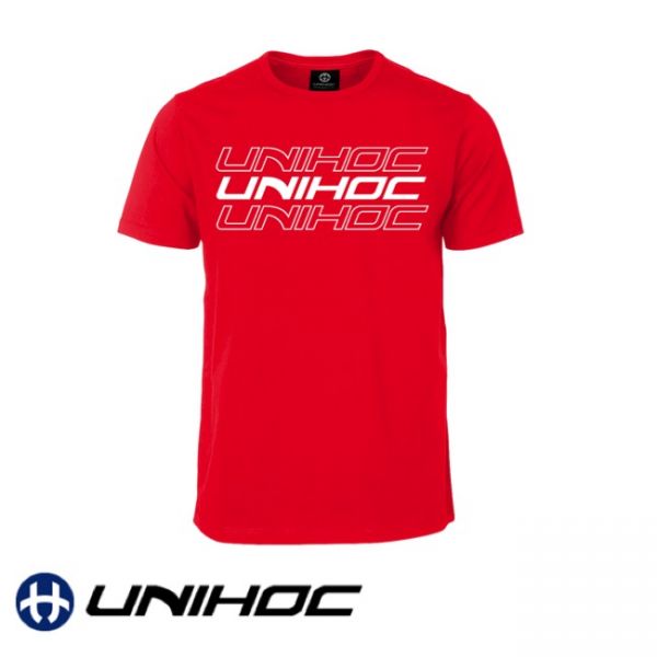 Unihoc T-Shirt TRIPLE rot