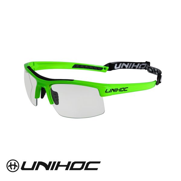 Floorball Brille Junior - Unihoc 24474 ENERGY NEON GREEN Junior.jpg