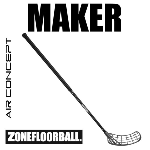 Floorball Schläger Zone MAKER AIR Superlight 26 Player's Choice schwarz/silber