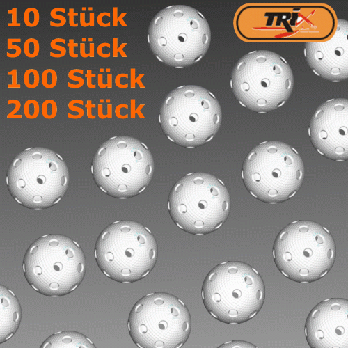 TRIX LongLife weiß (Wettkampfspielball) - 10, 30, 50, 100, 200 oder 500 Stück