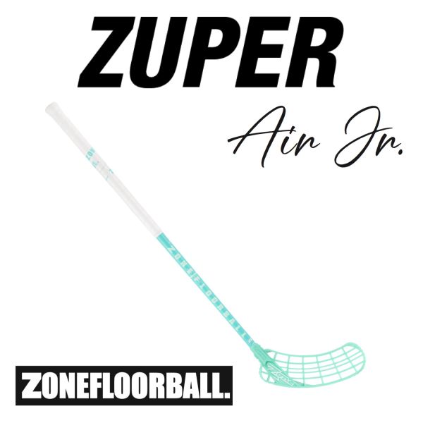 Floorball Schläger für Kinder - Zone ZUPER AIR JR. 35 weiß eismint