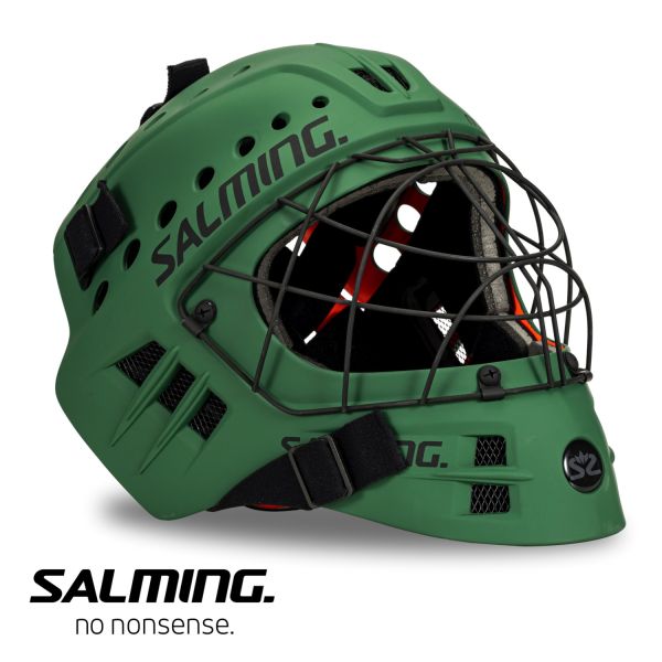 Floorball Torhüter Helm - Salming PHOENIX Elite Maske Camping Grün