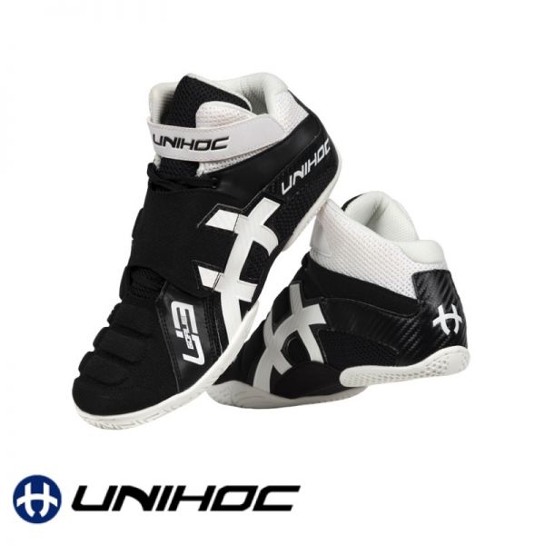 Unihoc Schuh U3 GOALIE schwarz/weiß 