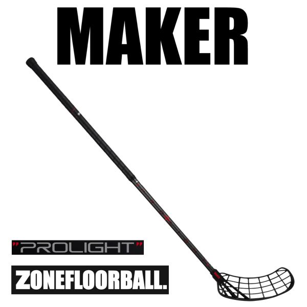 Floorballschläger Zone MAKER Prolight 29 schwarz/carbon