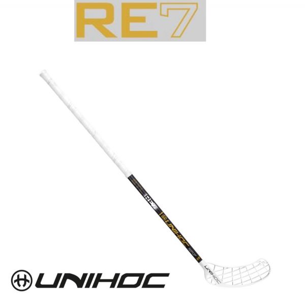 Unihoc PLAYER+ RE7 STL 27 schwarz/gold