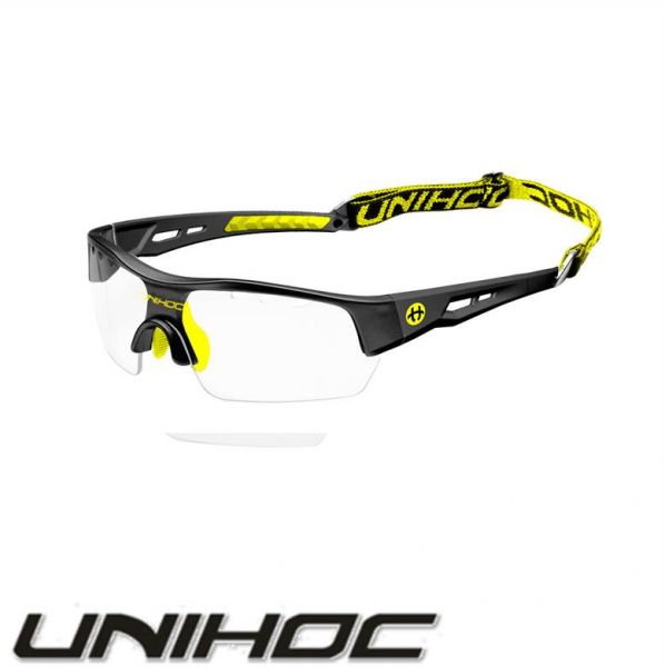 Unihoc Sportbrille VICTORY Senior schwarz/gelb