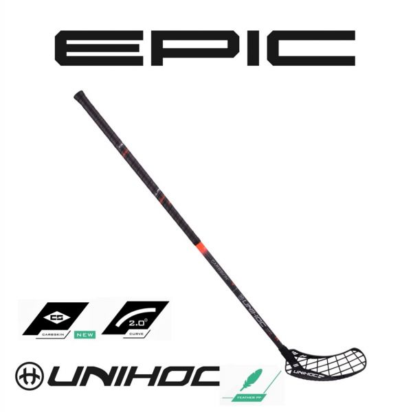 Unihoc EPIC CARBSKIN FeatherLight Curve 2.0° 26 rot
