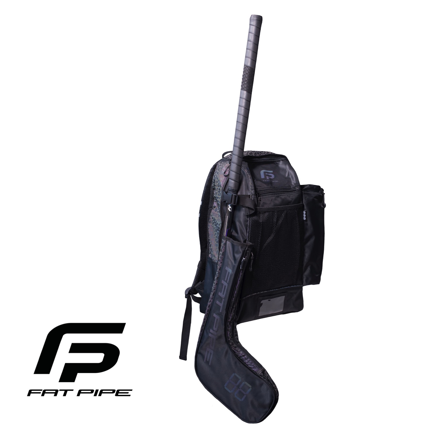 Fatpipe Stick Backpack LUX black/grey Jamasi Floorball Shop