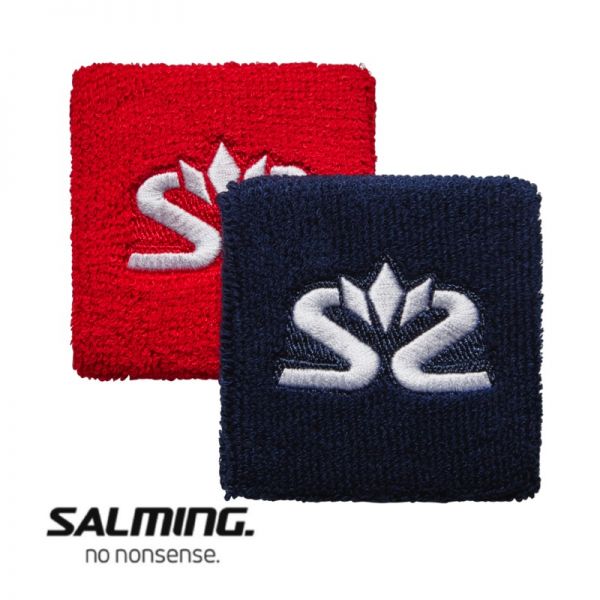 Salming Schweißband SHORT (2er Pack) Rot/Blau