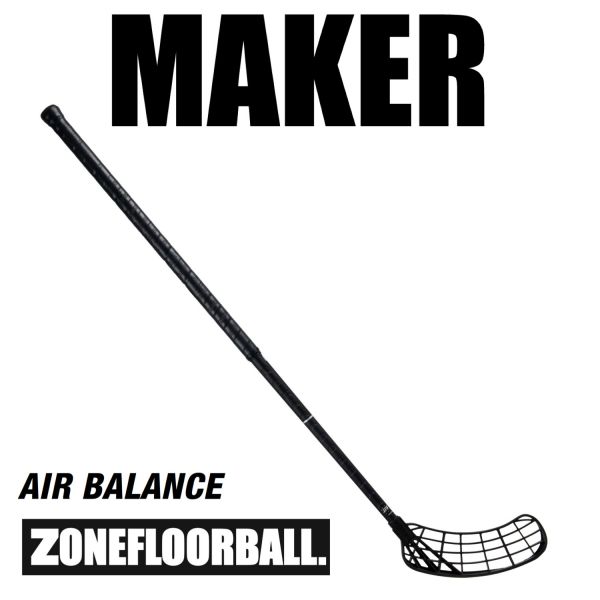 Floorball Schläger Zone MAKER AIR BALANCE Superlight 28 Player's Choice schwarz