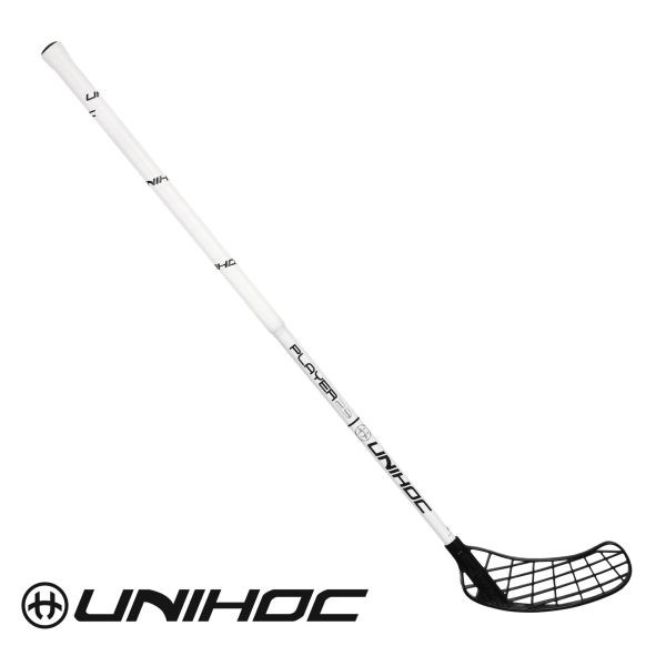 Anfänger Floorballschläger - Unihoc PLAYER 29 weiß/schwarz.jpg