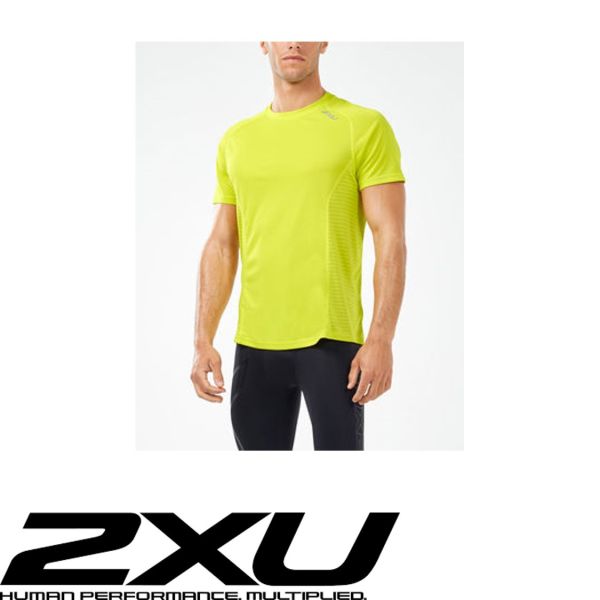 2XU X-VENT Shortsleeve neon gelb