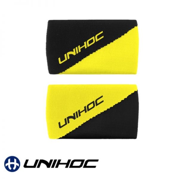 Unihoc Schweißband DIVISION gelb / schwarz