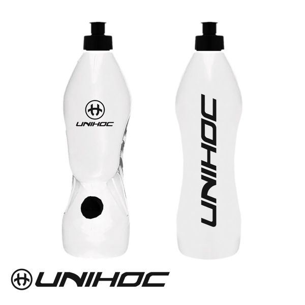 Unihoc Trinkflasche DUAL PIPE weiß (1L)