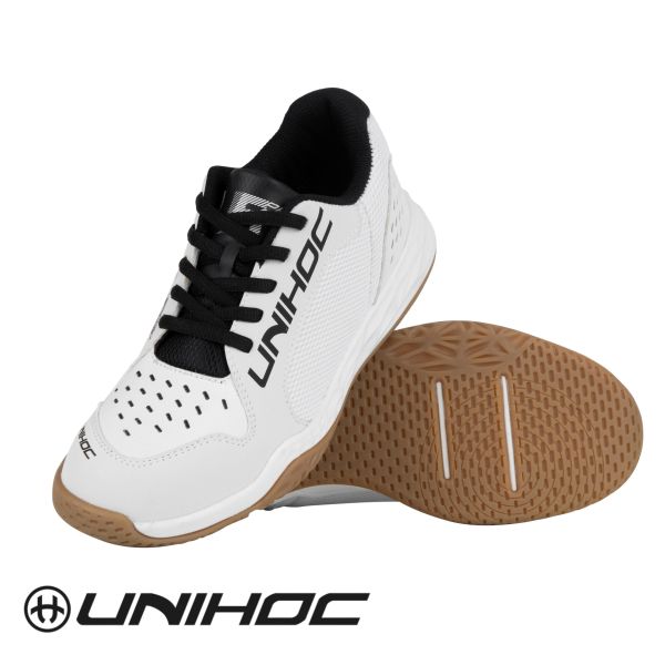 Unihoc Schuh U5 PRO JR. unisex weiß/schwarz