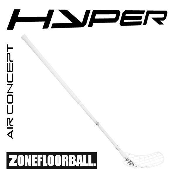 Floorballschläger Zone HYPER AIR ShotCurve 2.0° Player's Choice 27 weiß