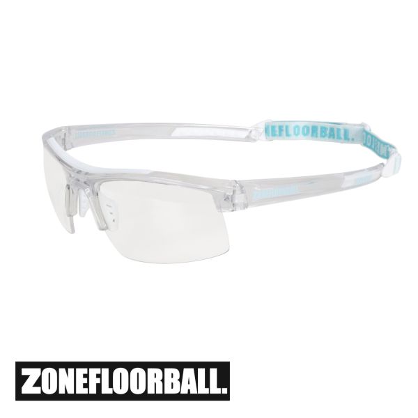 Floorball Schutzbrille für Kinder - Zone Sportbrille PROTECTOR Junior transparent/blau