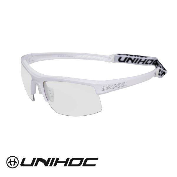 Floorball Brille - Unihoc Sportbrille ENERGY Kids weiß.jpg