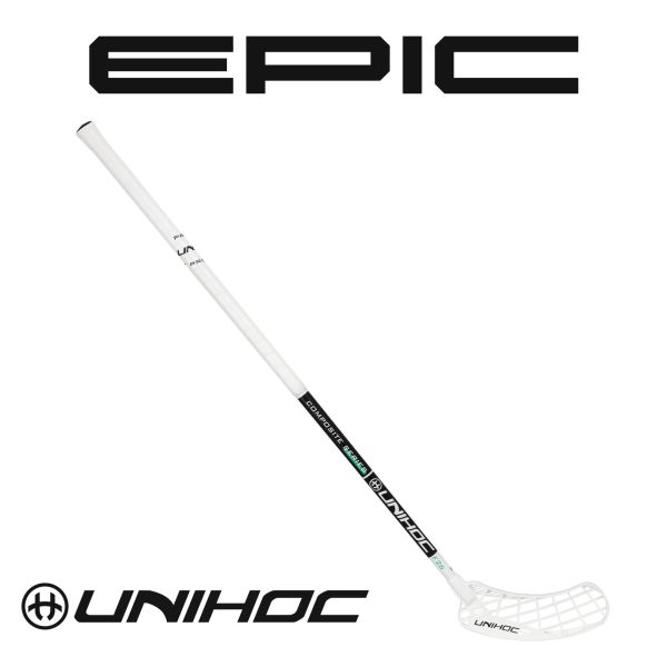 Floorballschläger - Unihoc EPIC Composite 26 schwarz türkis.jpg