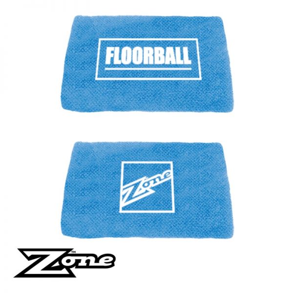 Floorball Zone Schweißband SHORTY eisblau (2er Pack)