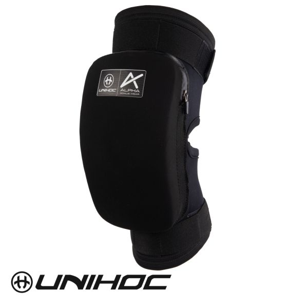 Floorball Knieschoner Unihoc Shinguard ALPHASOFT schwarz.jpg