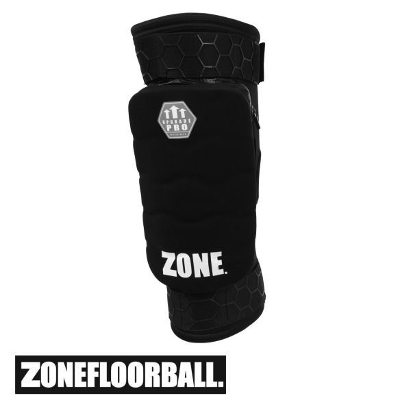 Floorball Knieschoner Zone UPGRADE PRO HART schwarz