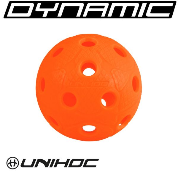 WM Spielball Unihoc DYNAMIC hot orange - offizielle WM Farbe