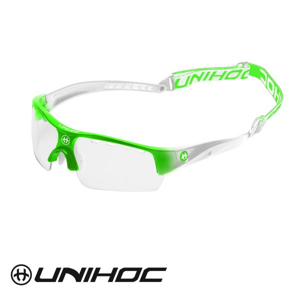 Unihoc Sportbrille VICTORY Junior grün / weiß