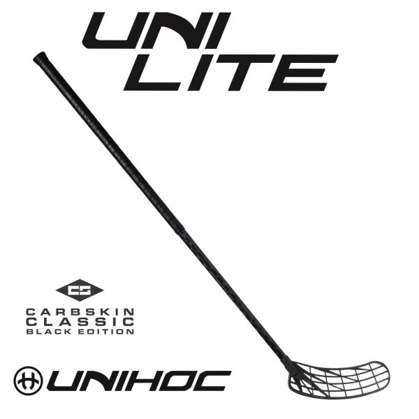 Floorballschläger - Unihoc UNILITE CARBSKIN Featherlight 29 black Edition.jpg
