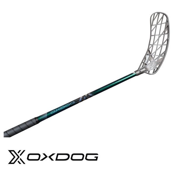 Floorballschläger - Oxdog GATE EXTREMEPOWER HES 27 silber grün.jpg